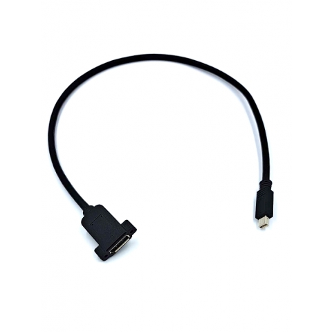 DisplayPort Female with screw locking to Mini DisplayPort